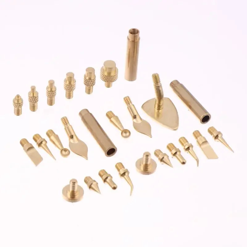 7/9/10Pcs Heat Insert Nut Iron Tip M2 M3 M4 M5 M6 M8 Brass Thread Embedded Kit Tool For Plastic 3D Printer Soldering Iron Oasis Select
