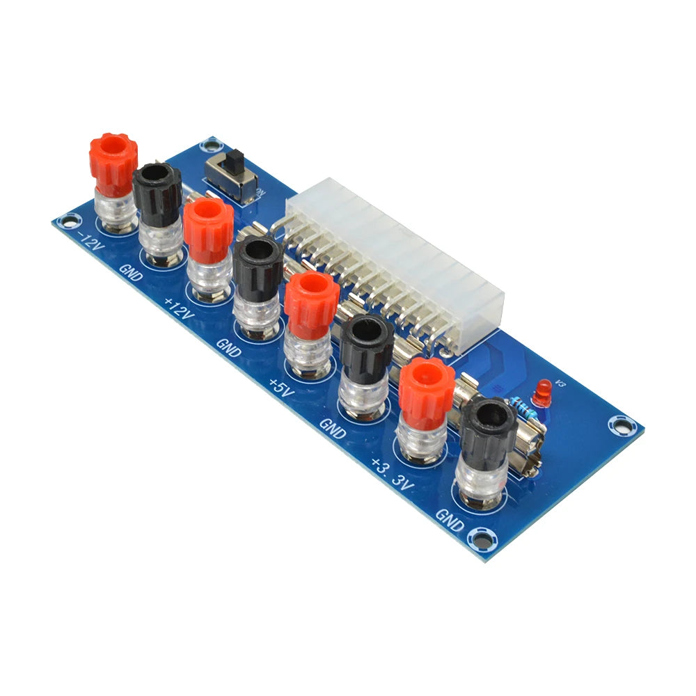 XH-M229 ATX Power Supply Adapter Board, 3.3V 5V 12V Output Terminal Module with On/Off Switch & Fuse for PC Power Supply Oasis Select