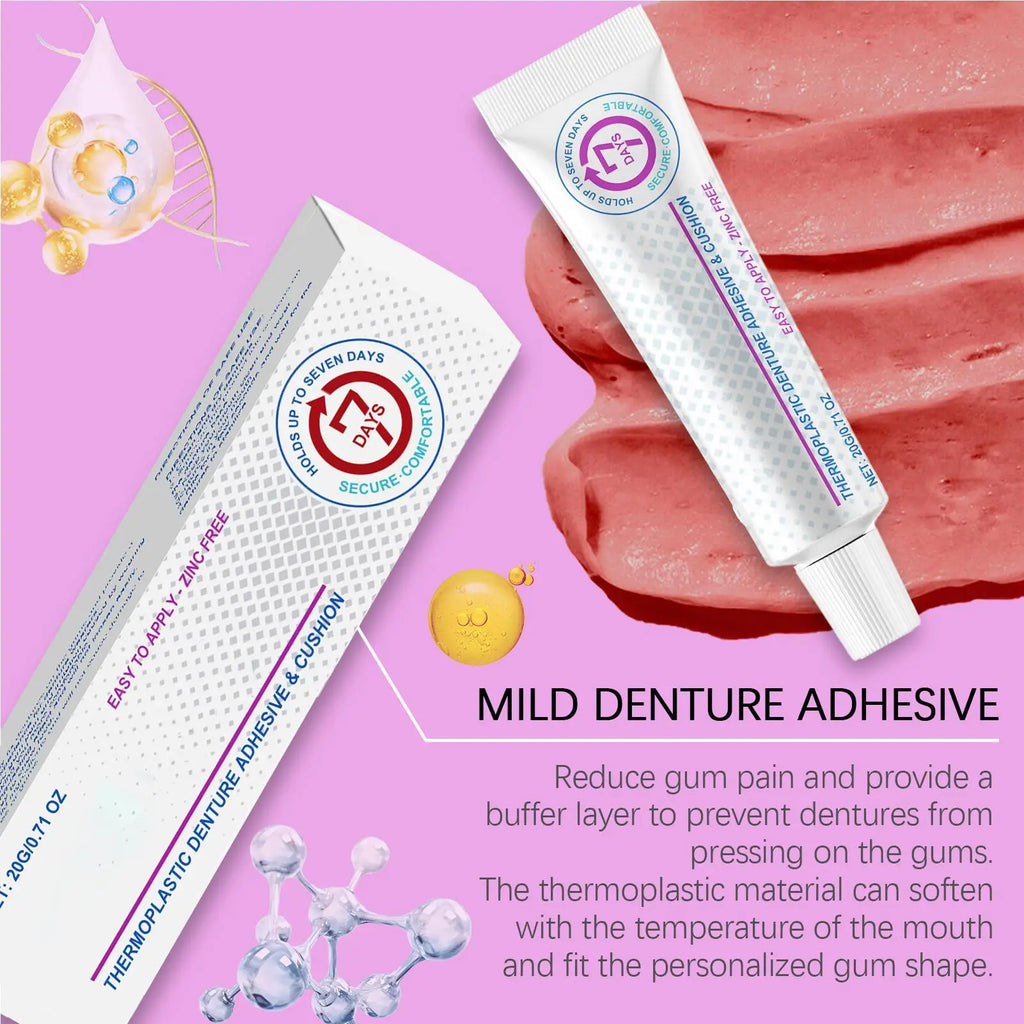 Long-Lasting Denture Adhesive Cream – Soft & Secure Hold