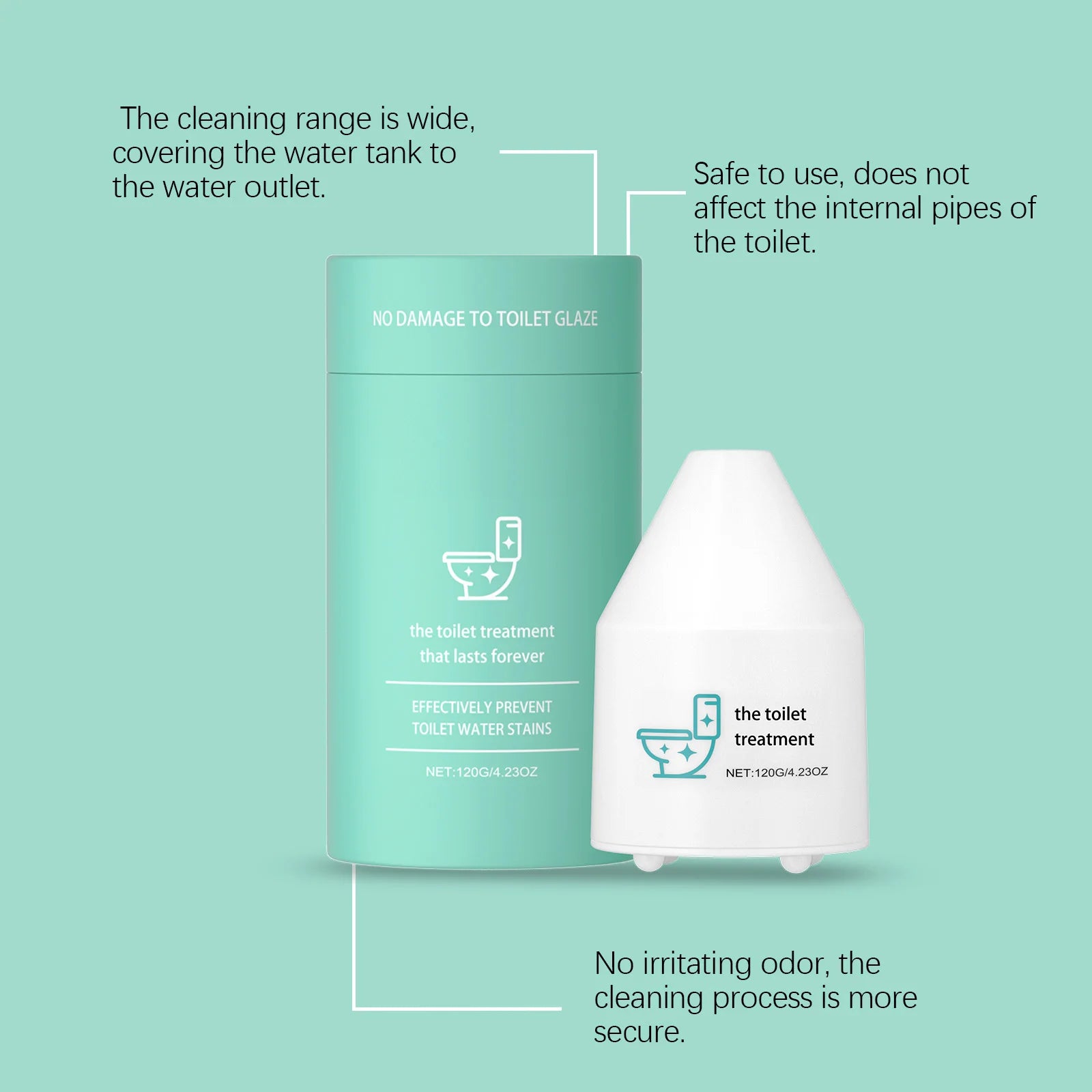Toilet Cleaning Foam – Descaling, Deodorizing & Fresh Toilet Bowl Cleaner Oasis Select
