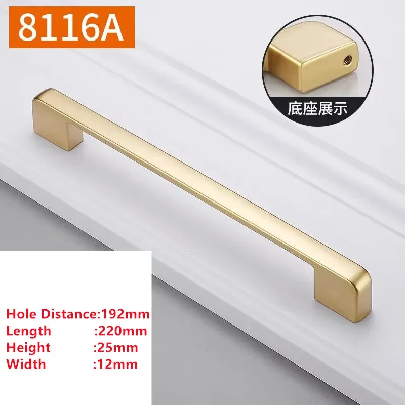 Handles Drawer Cabinet Furniture Kitchen Handles for Cabinet Knob Door Drawer Furniture Kitchen Knob Golden Simplicity Hardware Oasis Select A9-192
