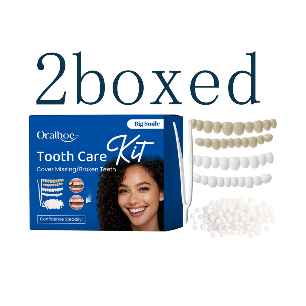 Denture Beauty Kit – Cosmetic Tooth Veneers for a Natural Smile Cosmetic Tooth Veneer Oasis Select 2boxed