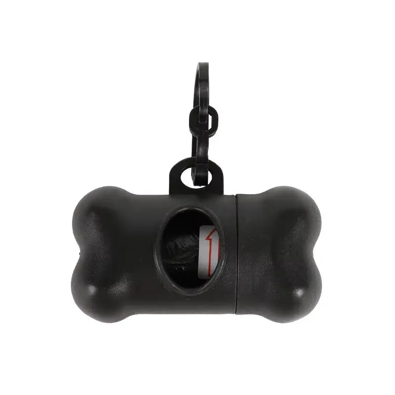 1/3pc Bone Shaped Bag Dispenser Disposable Pet Dog Waste Bag Holder Plastic Garbage Bag Case Carrier Disposal Poop Bag Dispenser Oasis Select black