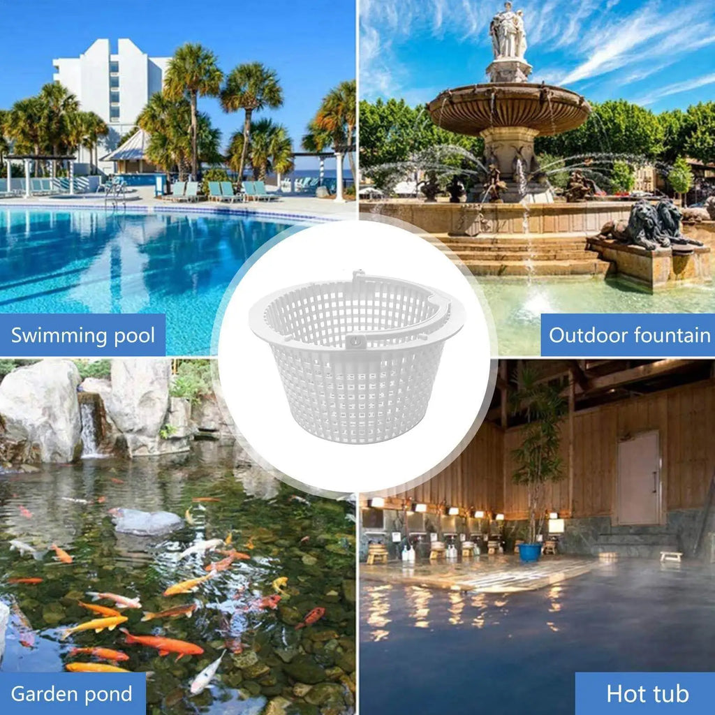 Swimming Pool Skimmer Basket Aboveground Pool Filter Basket Swimming Pool Cleaning Accessories Skimmer Filter Basket with Handle Oasis Select