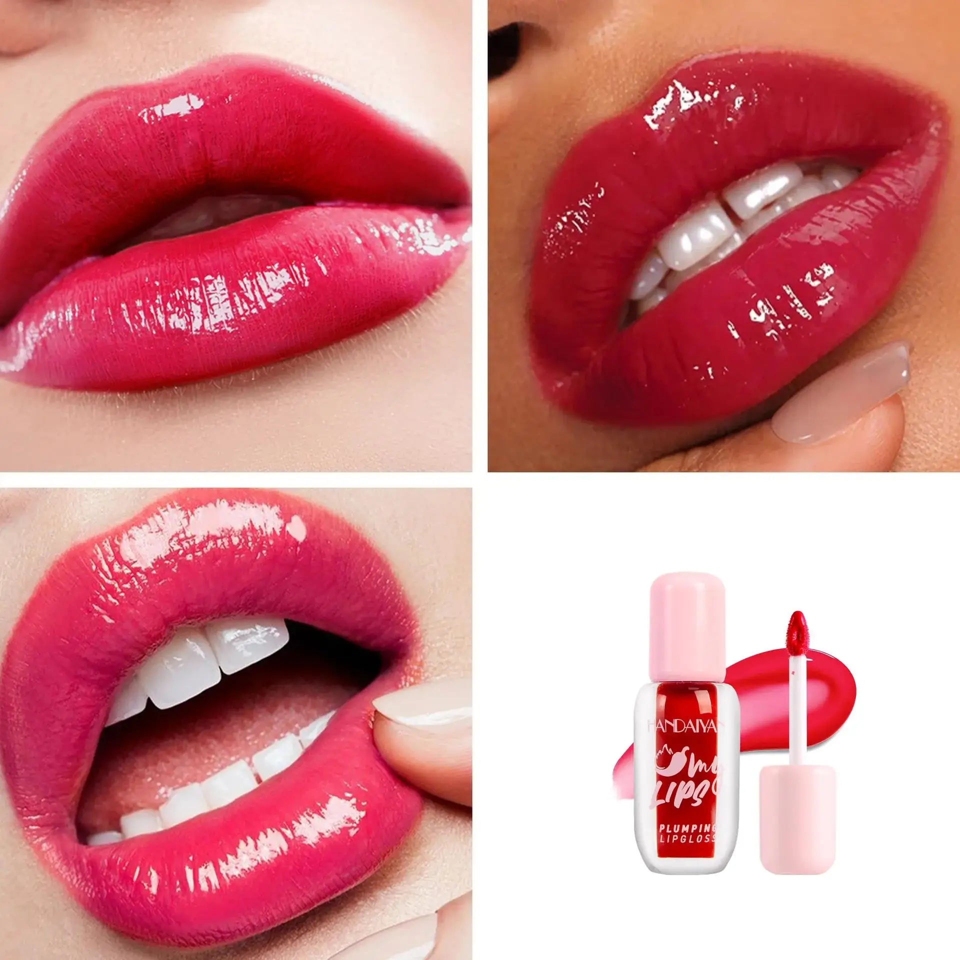 Handaiyan Pearlescent Lip Gloss – 8 Shades, Plumping & Long Lasting