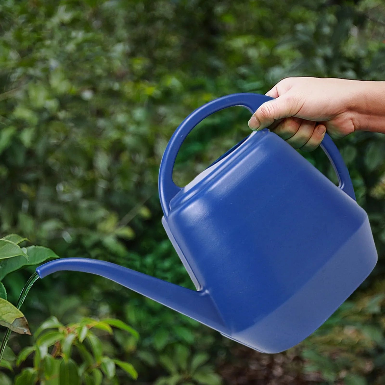 Home Garden 4L Watering Can Long Mouth Large Capacity Plant Sprinkler Garden Tool Lightweight Watering Pot Oasis Select Blue