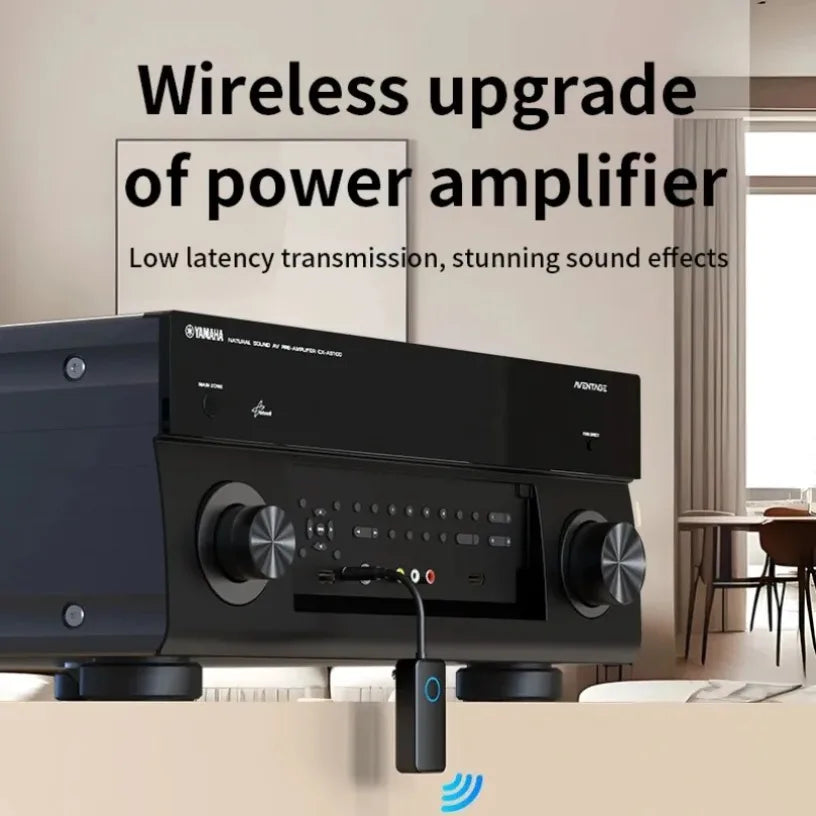 Portable Bluetooth 5.4 Transmitter Dual-Mode (TX/RX) Low-Latency Connection 3.5mm AUX Receiver Built-in Microphone Oasis Select