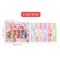 Lip Gloss Oil Flower Lip Oils Moisturizing Jelly Crystal 6pcs Non-Stick Long Lasting Lip Kit Liquid For Children Ladies Girls Oasis Select 6pcs United States