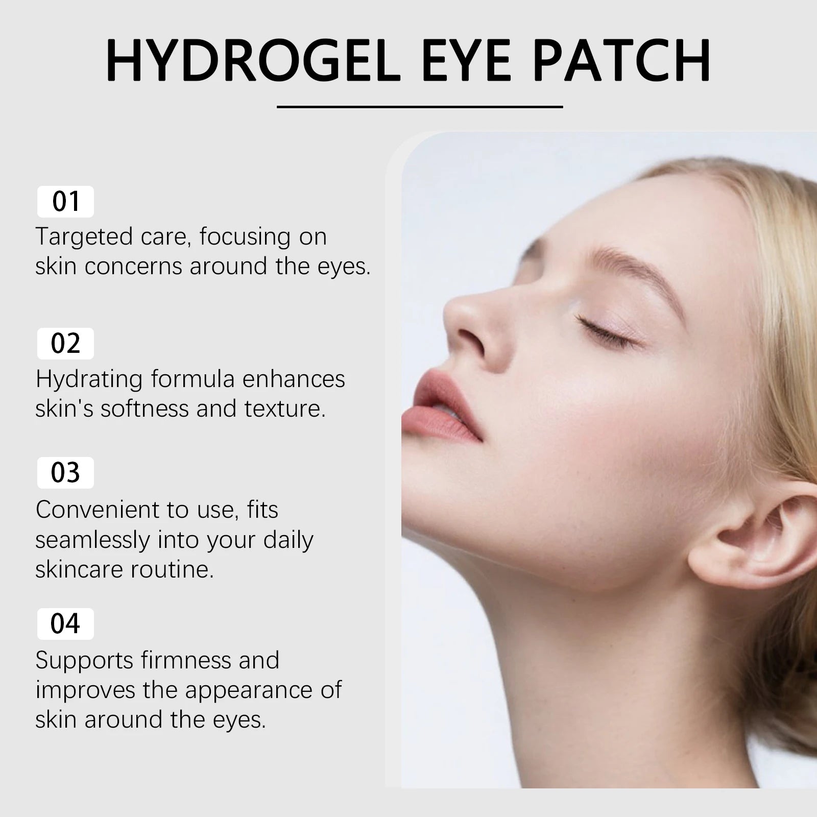 Peptide Collagen Hydrogel Eye Patch Reduce Wrinkles Dark Circles With Copper Peptide Niacinamide Firming Hydrating Gel Eye Pads Oasis Select