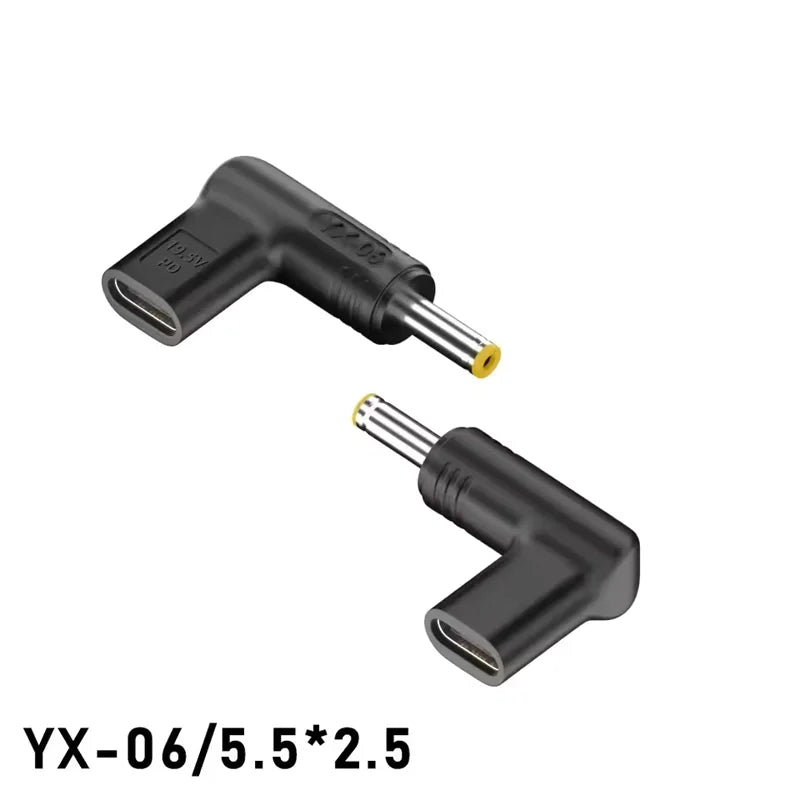 100W USB-C to DC Laptop Charger Adapter – HP Dell Asus Lenovo Laptop Charger Adapter Oasis Select 5.5-2.5mm