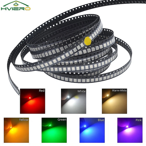1000Pcs 2835 SMD LED Chips – Bright Warm White DIY Lighting SMD LED Chips Oasis Select