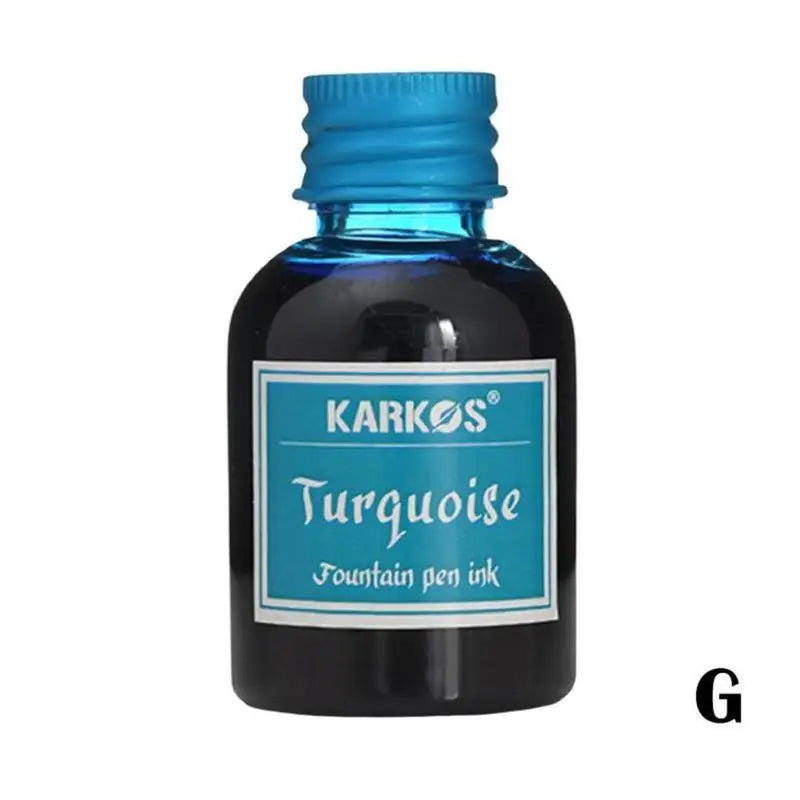 30ml Fountain Pen Ink – Non-Clogging, Water-Soluble, 10 Colors