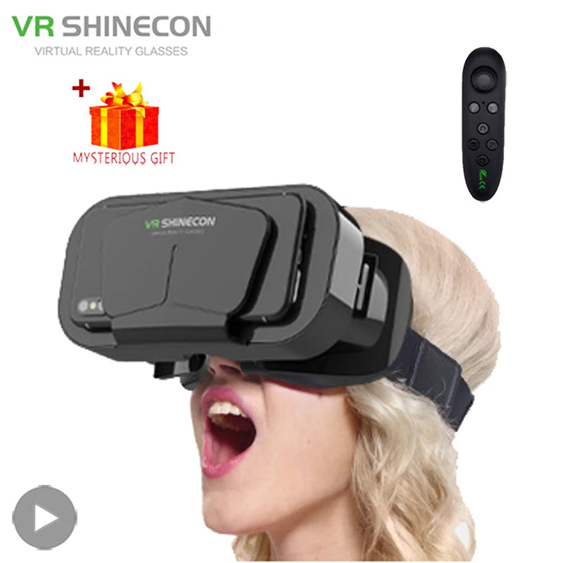 Shinecon 3D VR Headset Glasses for iPhone & Android | 110°–120° FOV