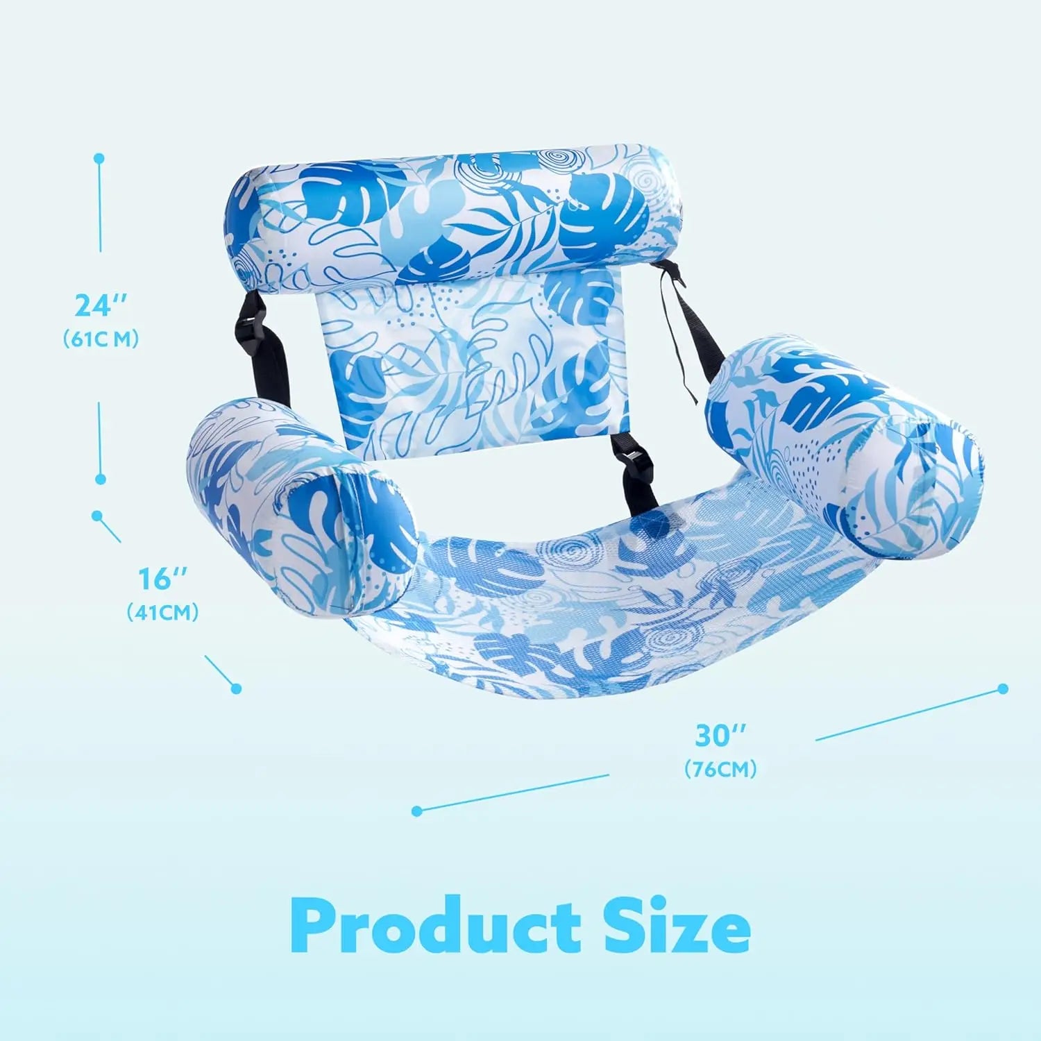 Inflatable Pool Float for Adults, Floating Lounge Chair, Inflatable Pool Float, Party Summer Water Beach Lake Fun Floating Chair Oasis Select