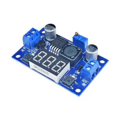 LM2596 DC Step Down Converter Voltage Regulator 4.0~40 to 1.25-37V Buck Adapter LED Display Voltmeter Adjustable Power Supply Oasis Select