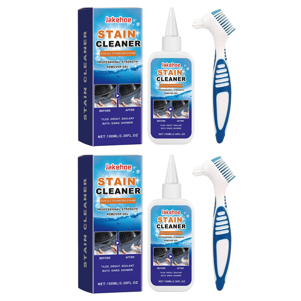 Grout Cleaner Gel for Tiles, Bathroom & Kitchen With Brush