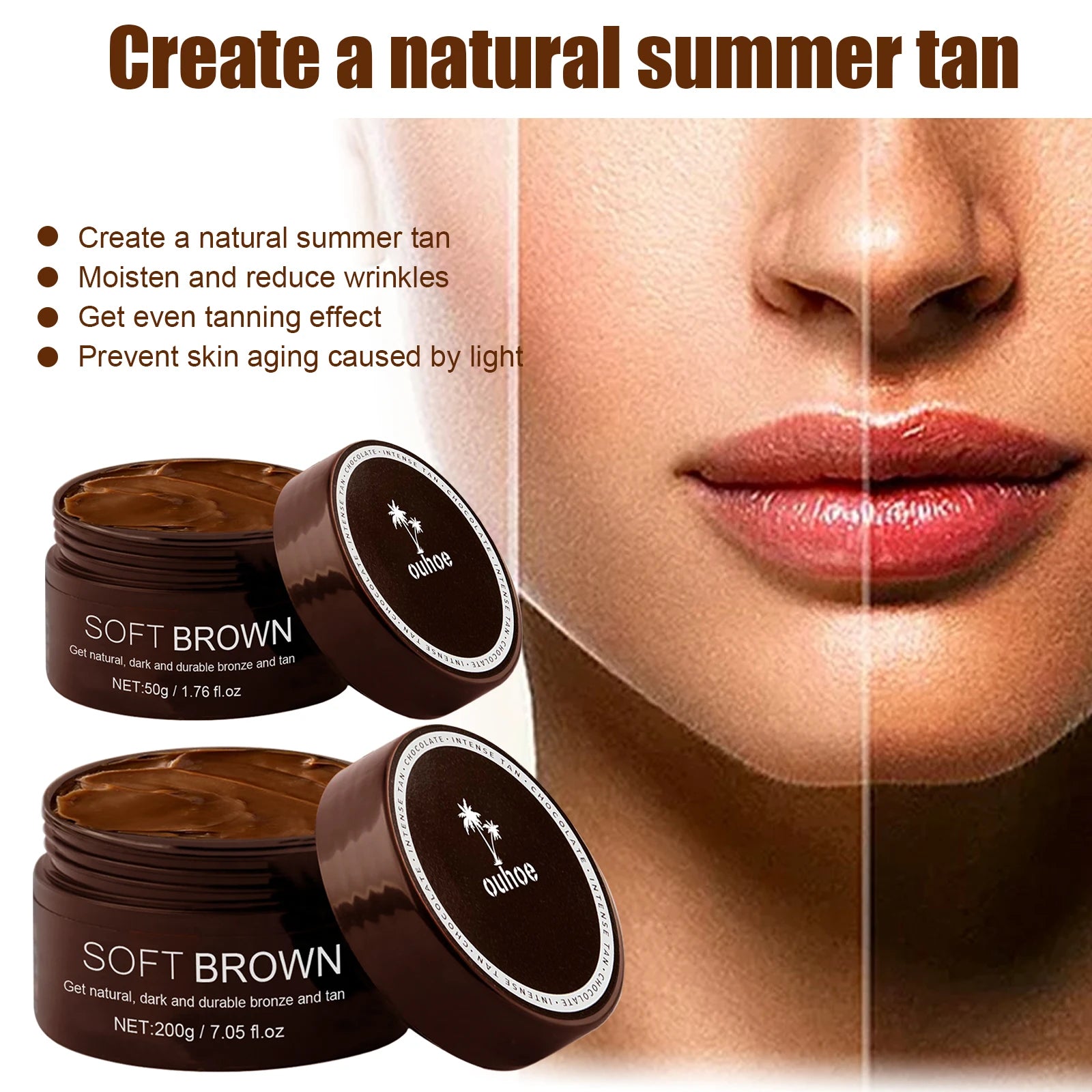 Self-Tanning Cream UV Protection – Sunless Bronzer Body Lotion Self Tanning Cream Oasis Select