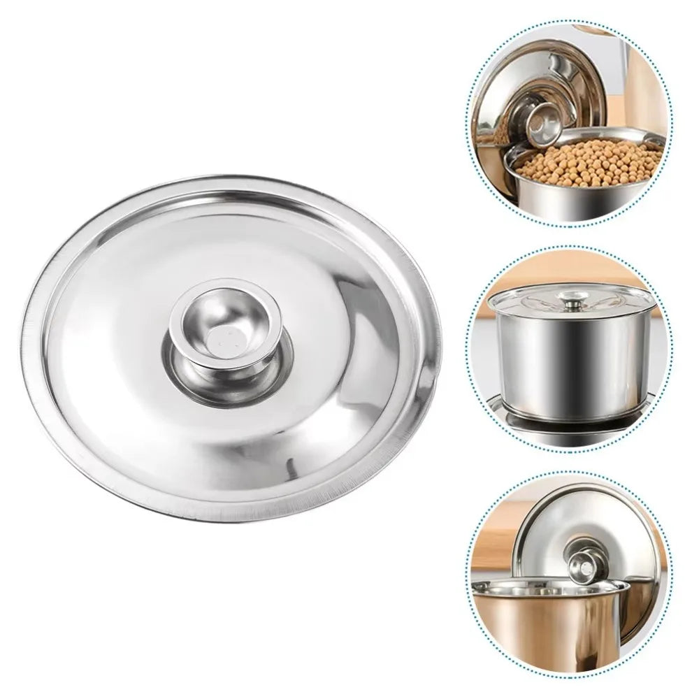 New 10-24cm Round Pot Lid Thicken Stainless Steel Lid Pot Cover Universal Replacement Saucepan Cover Kitchen Supplies Oasis Select