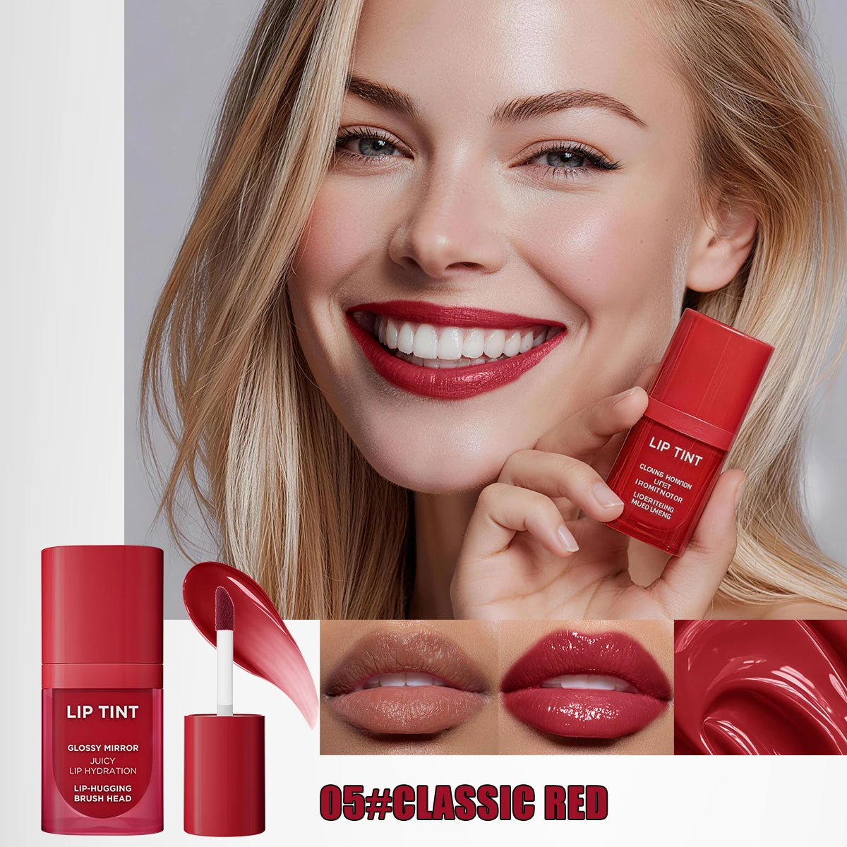 Hello Kiss 6-Color Matte Velvet Lip Gloss – Waterproof & Hydrating