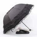 Five-Layer Lace Princess Umbrella Lace-Edged Umbrella Sun Umbrella Vinyl Three-Fold Umbrella Dual-Purpose Sun Umbrella. Oasis Select black 8K