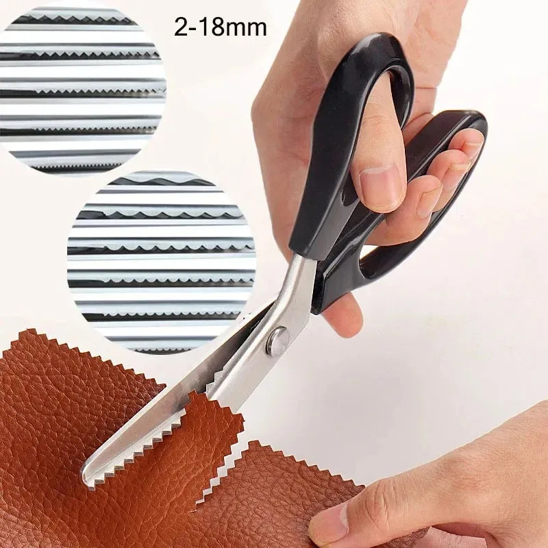 Tailor Scissors Pinking Shears Zig Zag Sewing Cut Serrated Lace Scissors Sewing Accessories Fabric Scissors DIY Sewing Tool Oasis Select