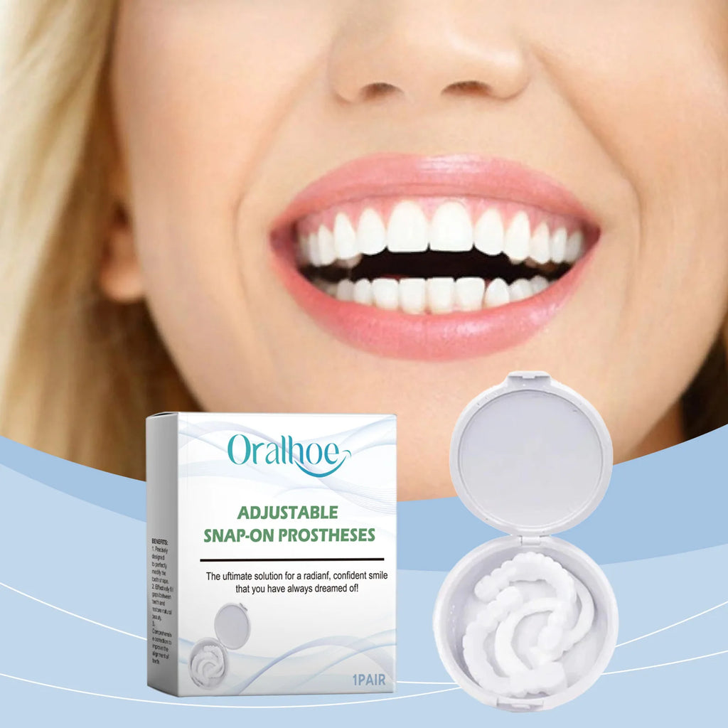 Snap-On Teeth Veneers – Adjustable Adult Fake Tooth Set Snap-On Dental Veneers Oasis Select
