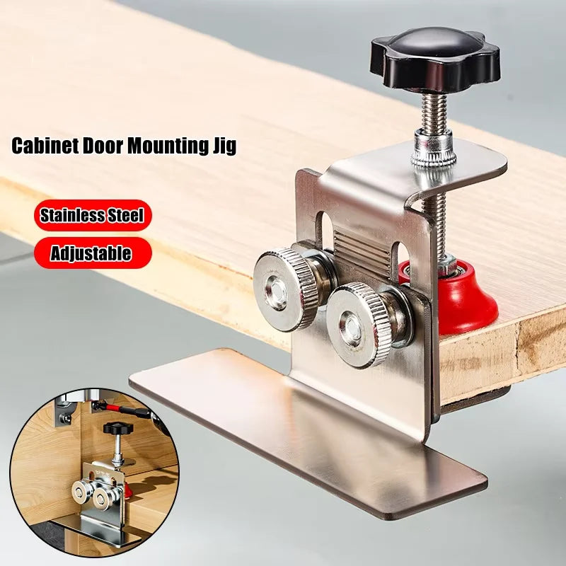 1-5PCS Cabinet Door Installation Tool Stainless Steel Frame Jig Household Portable Bracket for Cabinet Door Mounting Oasis Select