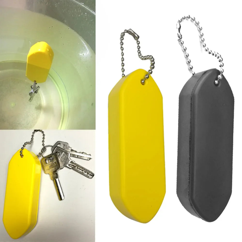 Buoyant Key Ring Tube Float Keychain Floating Key Chain For Fishing Sailing Surfing Kayak Swimming Water Sports Oasis Select