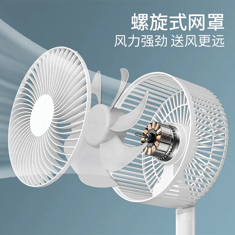 URGGU USB Folding Portable Fan – Telescopic Oscillating Desk Fan