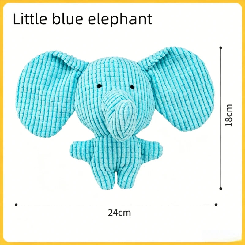 Pet Plush Toy Dog Calming Duck Companion Sleeping Duck Toys Chew Toy Durable Squeaky for Puppy Pet Teeth Cleaning Chew Pet Toy Oasis Select Blue elephant