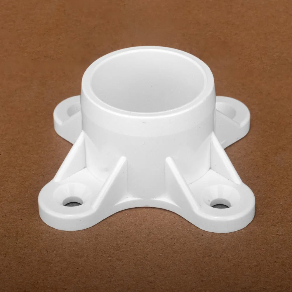 American SCH40 Resistant PVC Flange Fittings Strong Pipe Connectors set for Securing Shelves & Stabilizing Table Legs Easily Oasis Select