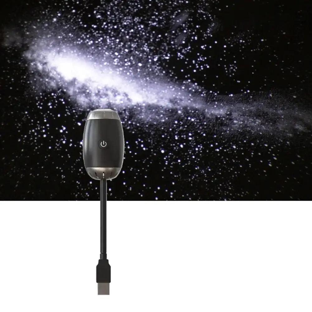 LED Car Atmosphere Projector Light Mini Galaxy Starry Sky Ambient Lamp Romantic Saturn Star Light for Bedroom Car Roof Decor Oasis Select Black Galaxy