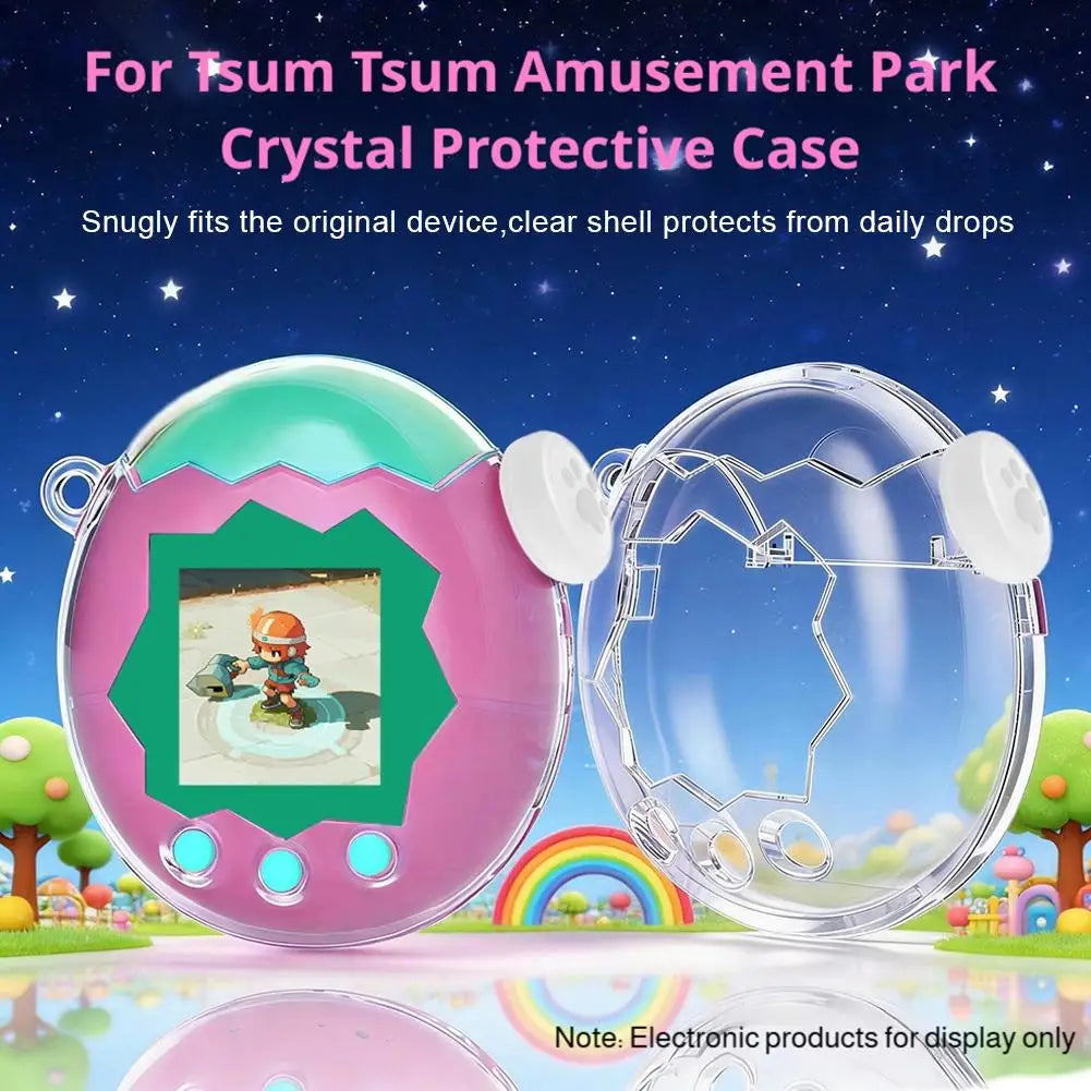 for Tamagotchi Paradise Electronic Pets Game Silicone Protective Cover Transparent Shockproof Anti-Scratch Game Console Cover Oasis Select