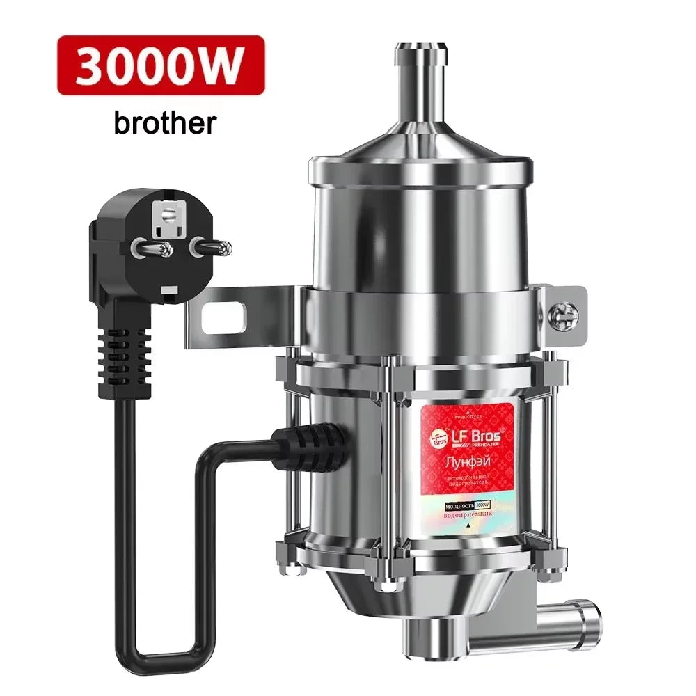 3000W Car Engine Heater Diesel Auto Engine Antifreeze Preheater 220V Truck Coolant Heater Parking Heater Car Heating Accessories Oasis Select C