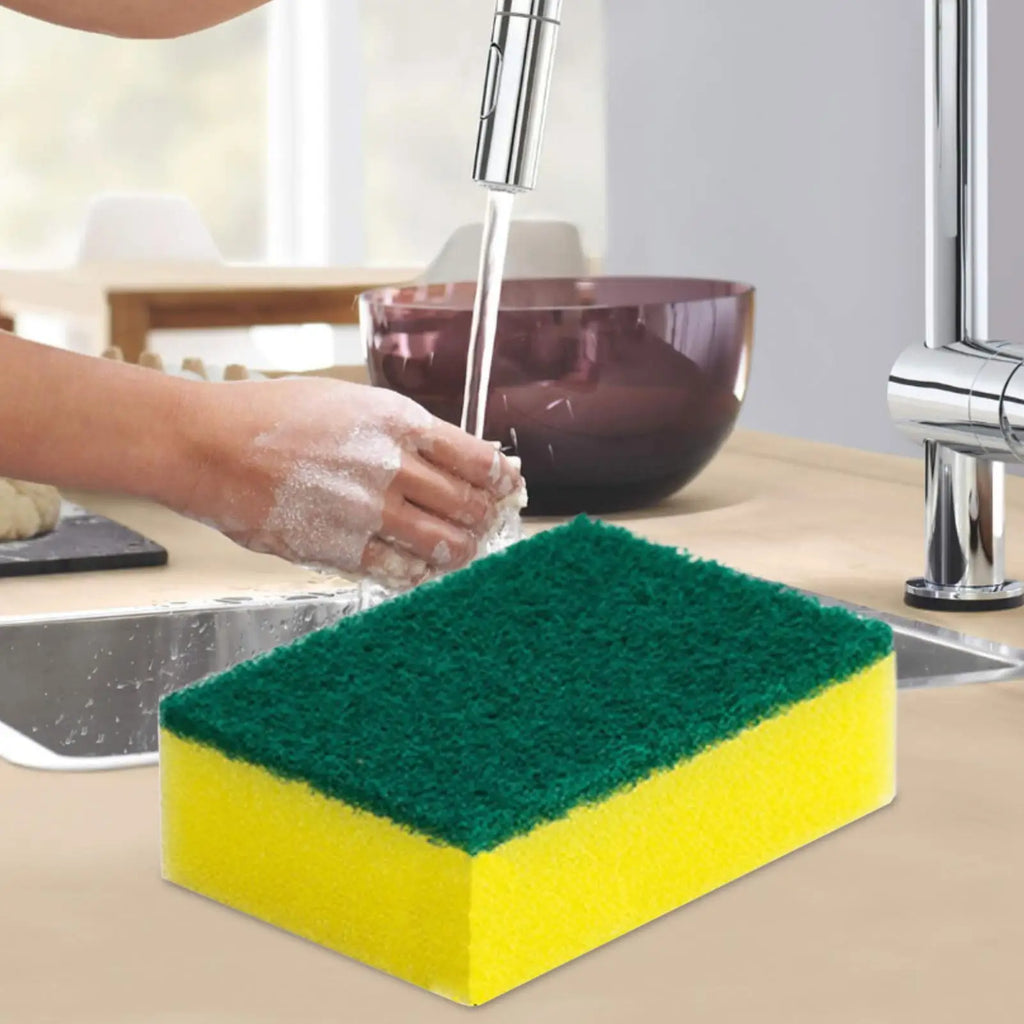 Dish Sponges Kitchen Non-Scratch Kitchen Sponges for Cleaning Reusable Scrubbing Pads Brush Cleaning Tools for Home Bathroom Oasis Select