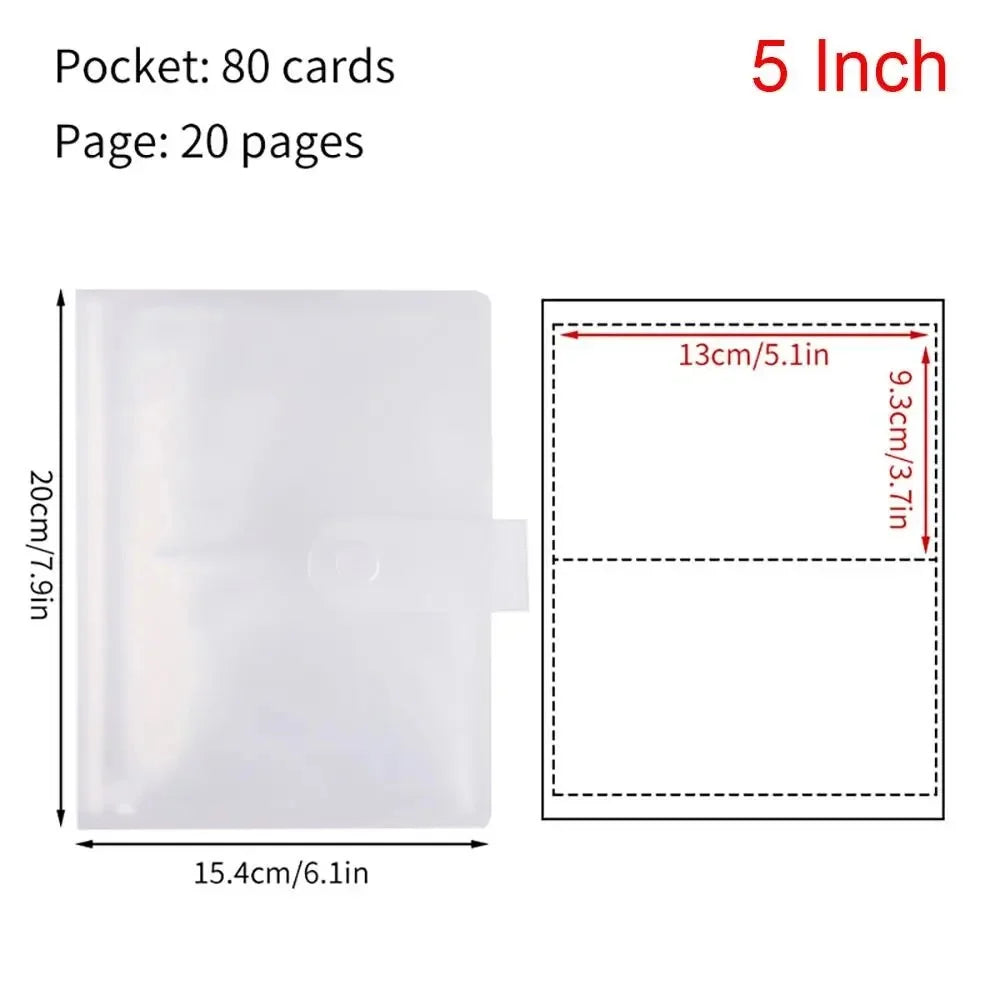 Photo album with 80/160 slots, Polaroid card holder, 3-7 inch jewelry storage card holder, idol star photo collection. Oasis Select 5 Inch-80 Cards