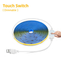 1-8pcs USB 5V COB LED Strip Light With Hand Sweep Sensor/Touch Dimmer/Key Switch LED Tape DIY Bedroom Kitchen Cabinet Backlight Oasis Select Touch Dimmer White 5m|8PCS Lamp