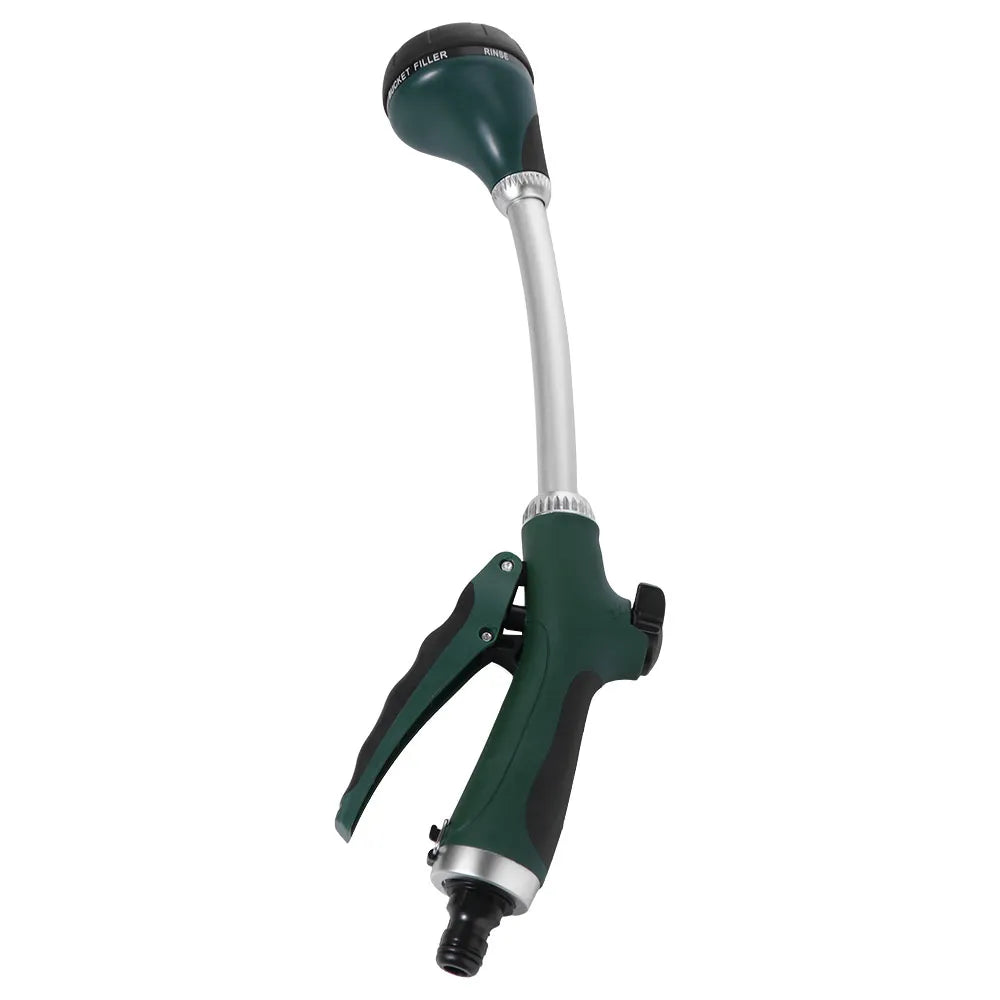 Long Handle Garden Hose Nozzle – 8-Mode Adjustable Spray Garden Hose Nozzle Oasis Select