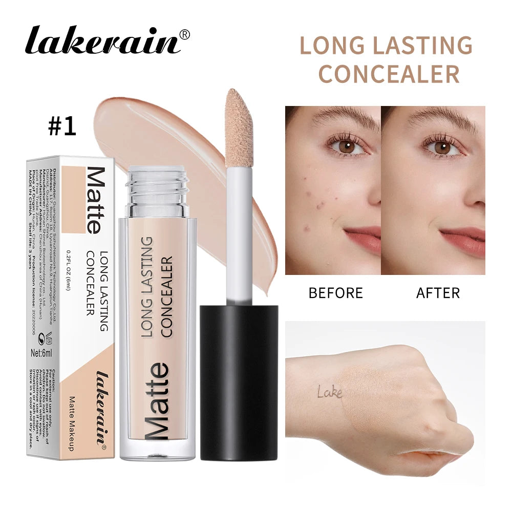 Makeup Face Concealer Hydrating & Moisturizing High Coverage Long Lasting Waterproof Liquid Base Eye Dark Circles Concealer Oasis Select