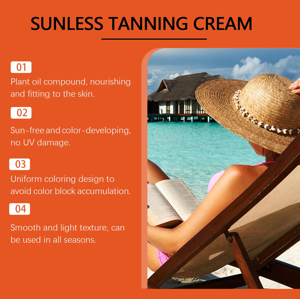 WIYUN Sunless Self Tanner Cream – Natural Bronze Glow 50g Self Tanner Cream Oasis Select