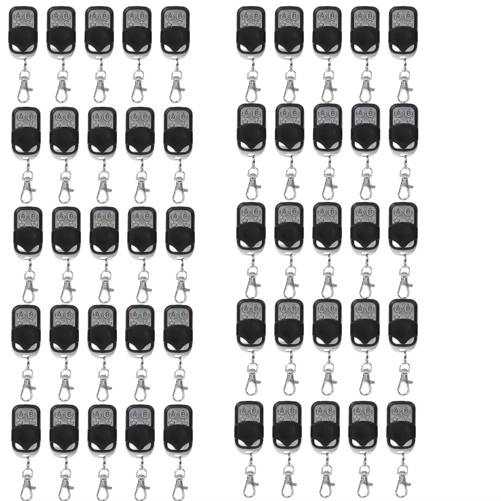 1-50pcs 433MHz Remote Control Universal Garage Remote 4 Buttons Duplicator Controller Replacement Wireless Car Keys for Garage Oasis Select 50pcs