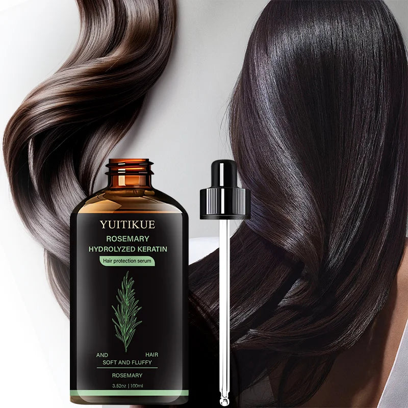 YUITIKUE Hair Protection Serum with Rosemary & Keratin - Nourish Dry Hair, Enhance Smoothness & Radiance Oasis Select Default Title