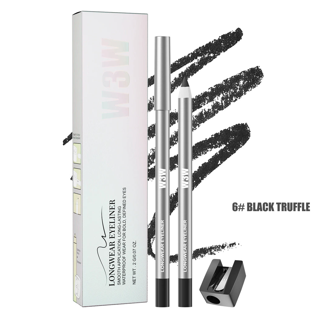 W3W 8-Color Matte Gel Eyeliner Pencil Set – Waterproof