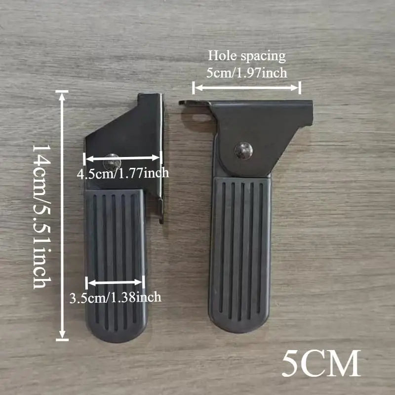 1 Pair Foldable Front Foot Pedals For Yadi Aima Harley U1 E-Bike Lightweight Aluminum Alloy Anti-Slip Cycling Pedals Accessories Oasis Select 5cm