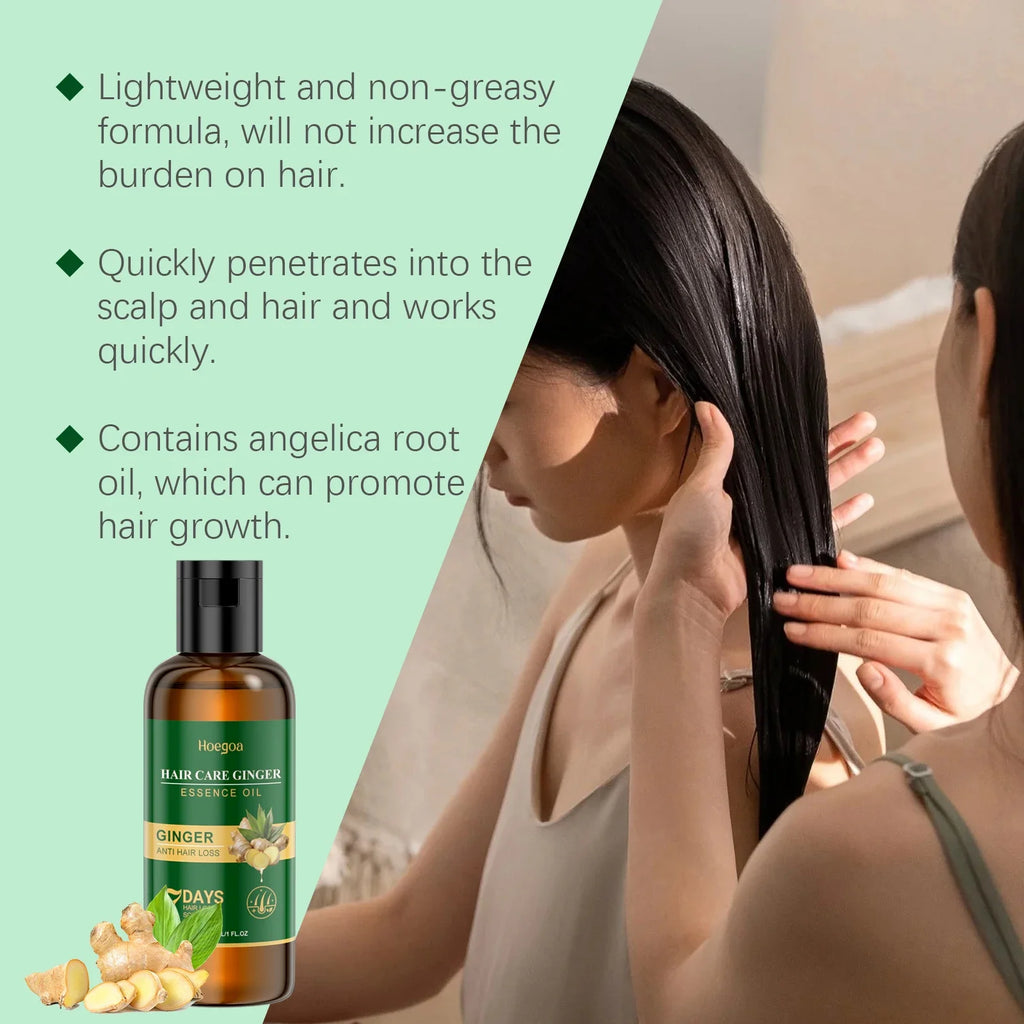 Ginger Anti Loss Shampoo Hair Strengthen Restore Damaged Oil Control Cleansing Dandruff Moisturizing Smooth Hair Growth Shampoo Oasis Select