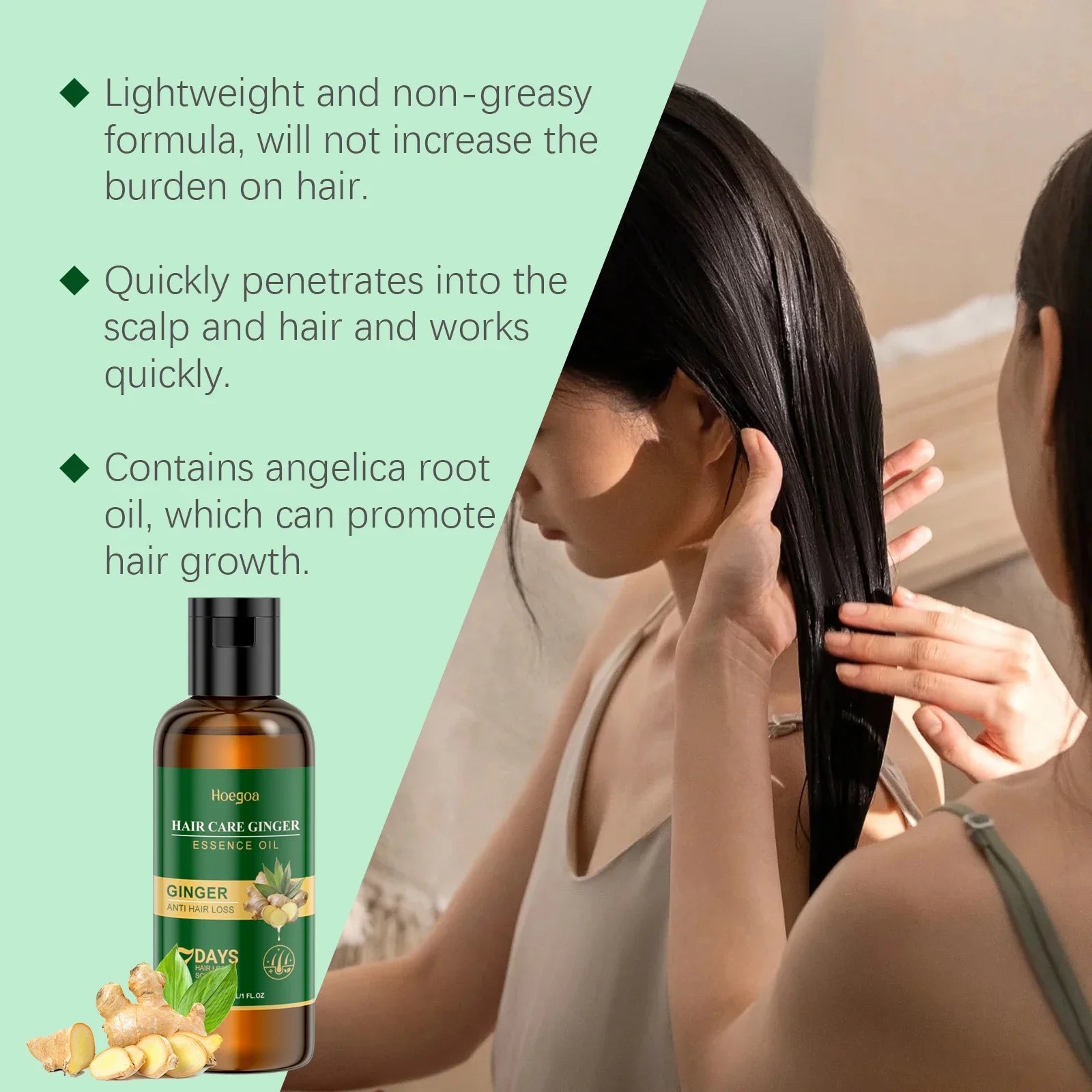 Ginger Anti Loss Shampoo Hair Strengthen Restore Damaged Oil Control