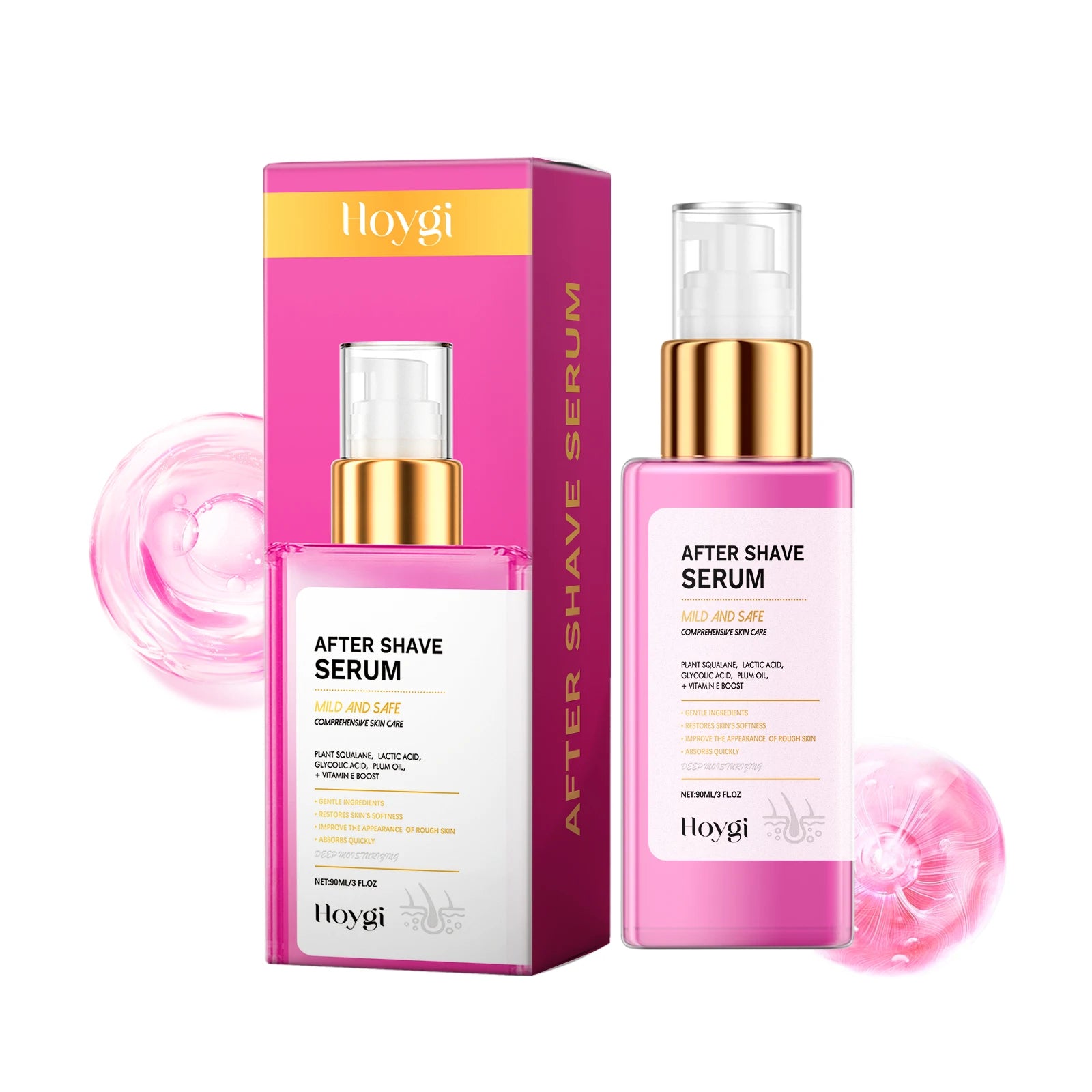 After Shave Serum Soothing Post-Shave Essence for Men & Women Smoothing Firming Skin Deep Hydrating Nourishing Gentle Body Care Oasis Select 1Pcs 90ml