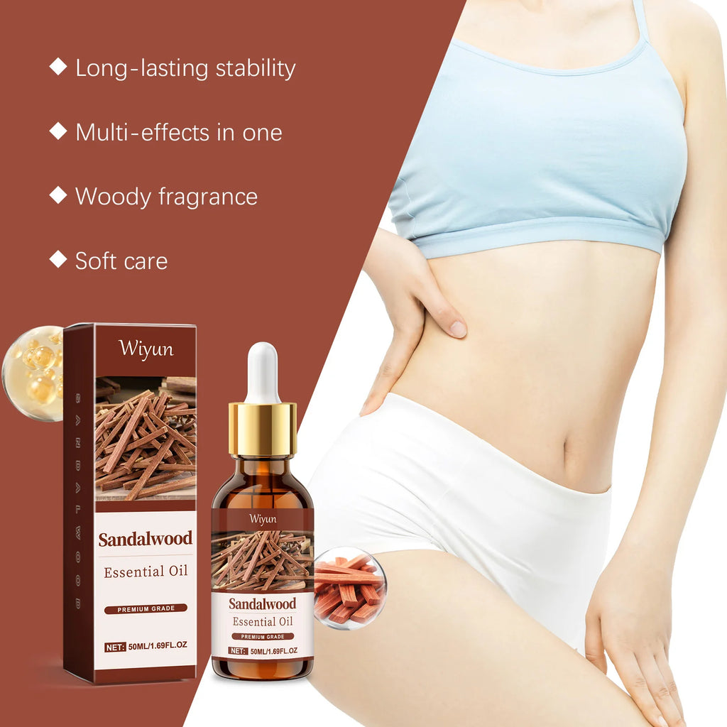 Sandalwood Massage Essential Oil Moisturizing Soothing Nourishing Repair Damaged Hair Smooth Woody Fragrance Body Essential Oil Oasis Select
