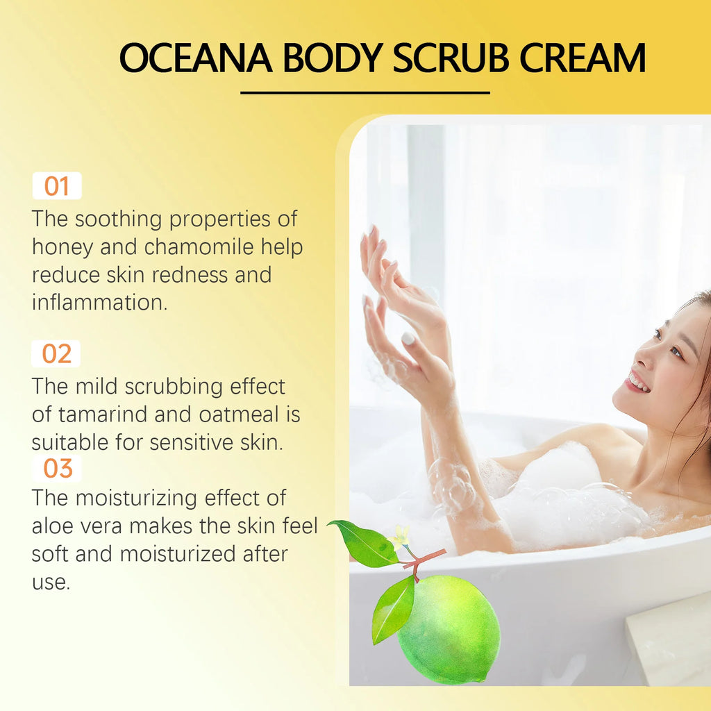 OceAura Body Scrub Cream – Exfoliate, Brighten & Smooth Skin Body Scrub Cream Oasis Select