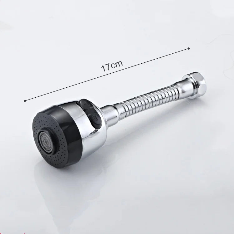 360 Degree Kitchen Faucet Spray Head Filter 2 Modes Adjustable conduit Filter Water Diffuser Converter for Kitchen Accessory Oasis Select silver black 1